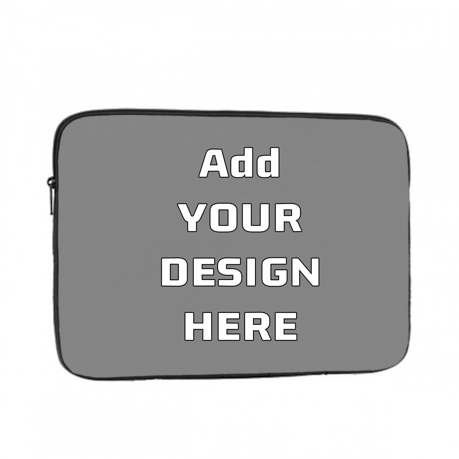 Custom Laptop Sleeve Bag with Logo Image Personalized Add Your Own Text Photo Laptop Case Business Briefcase with Zipper for Ultrabook, Notebook,