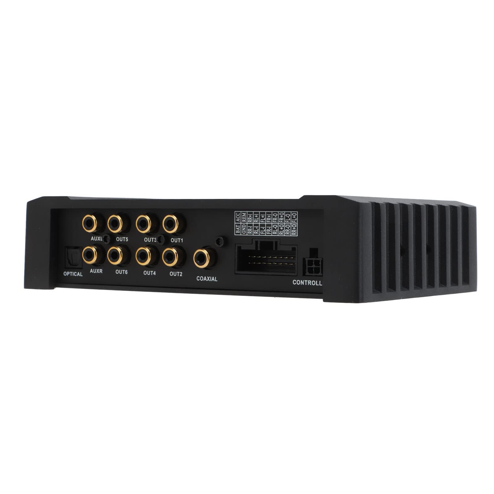 Hidyliu Amplificador de Coche de 4 Canales Amplificador de Potencia de Audio Bluetooth 5.0 de Alto Rendimiento para Vehículos Universales Metal 1 Unidad