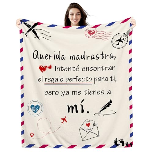 Amorea Querida Madrastra Intenté Encontrar Manta para Madrastra Regalo Divertido Cumpleaños Día de la Madre