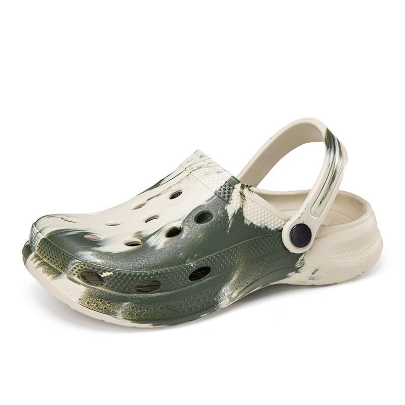 Butterfly Rainbow - Zuecos transpirables para hombre y mujer, sandalias de playa, para enfermera, piscina, chef, agua, Color 14, 38/39 EU
