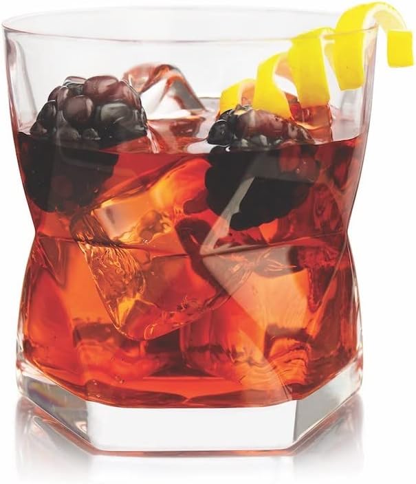 LIBBEY Rhombus Drinking Glasses Collection 4-piece Set (Rock 11.9oz)