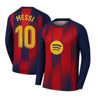 Barcelona Messi 10 Jersey Full Sleeve (Kids,Men,Boys)(8-9Years
