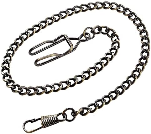 1 PCS Bronze Waist Chain Pocket Watch Chain Accessory 14.7 "(37.5 cm), Men's/Women's Silver Vintage Metal Alloy Pocket Watch Chain-Bronze