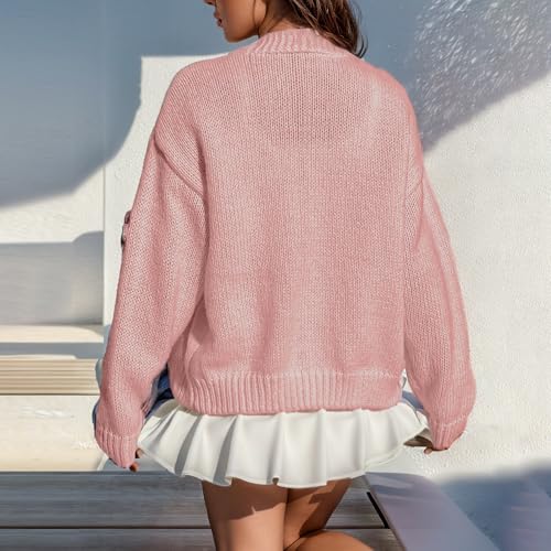 Image of FindThy Women's Cute Floral Print Cardigan Long Sleeve Button Up Cardigans Sweaters