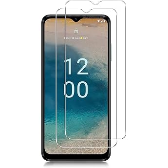 [Pack of 2] Protective Glass Compatible with Nokia G22 Tempered Glass Protective Film Real Hard Tempered Glass 9H Crystal Clear Anti-Scratch