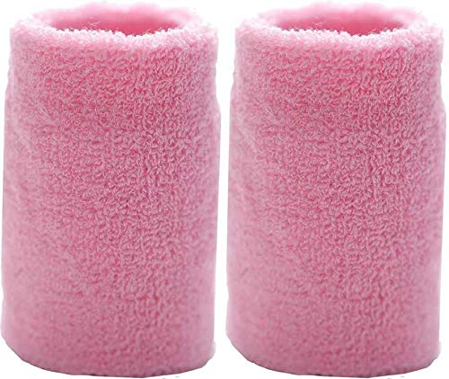 Play2Fit 4 Cotton Wristband (2 Pair) Soft Sweatband For All Sport, Stretchable, Sweat Absorbent Supports Wrist Made In India (Baby Pink, 5 Inch) (B084ZVK2ZJ) Amazon Price History, Amazon Price Tracker