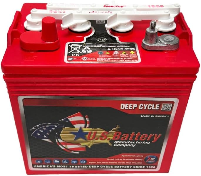 US Battery US8VGC T875 8 Volt, 170 AH Deep Cycle Battery - 6 Pack