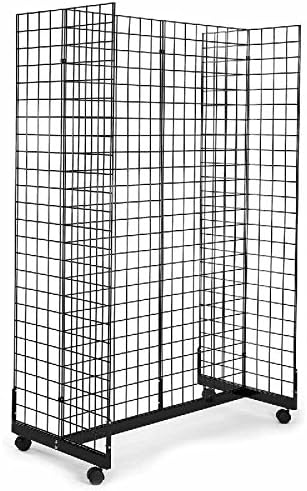 Amazon.com: Only Garment Racks 2' x 6' Grid Panel Floorstanding Display ...