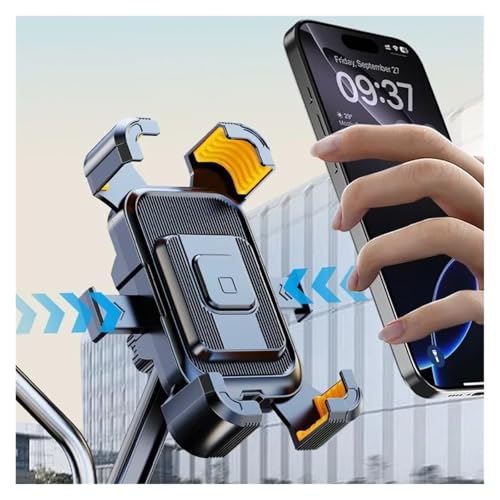 Support de téléphone pour vélo antidérapant et rotatif CB-Orange - 3