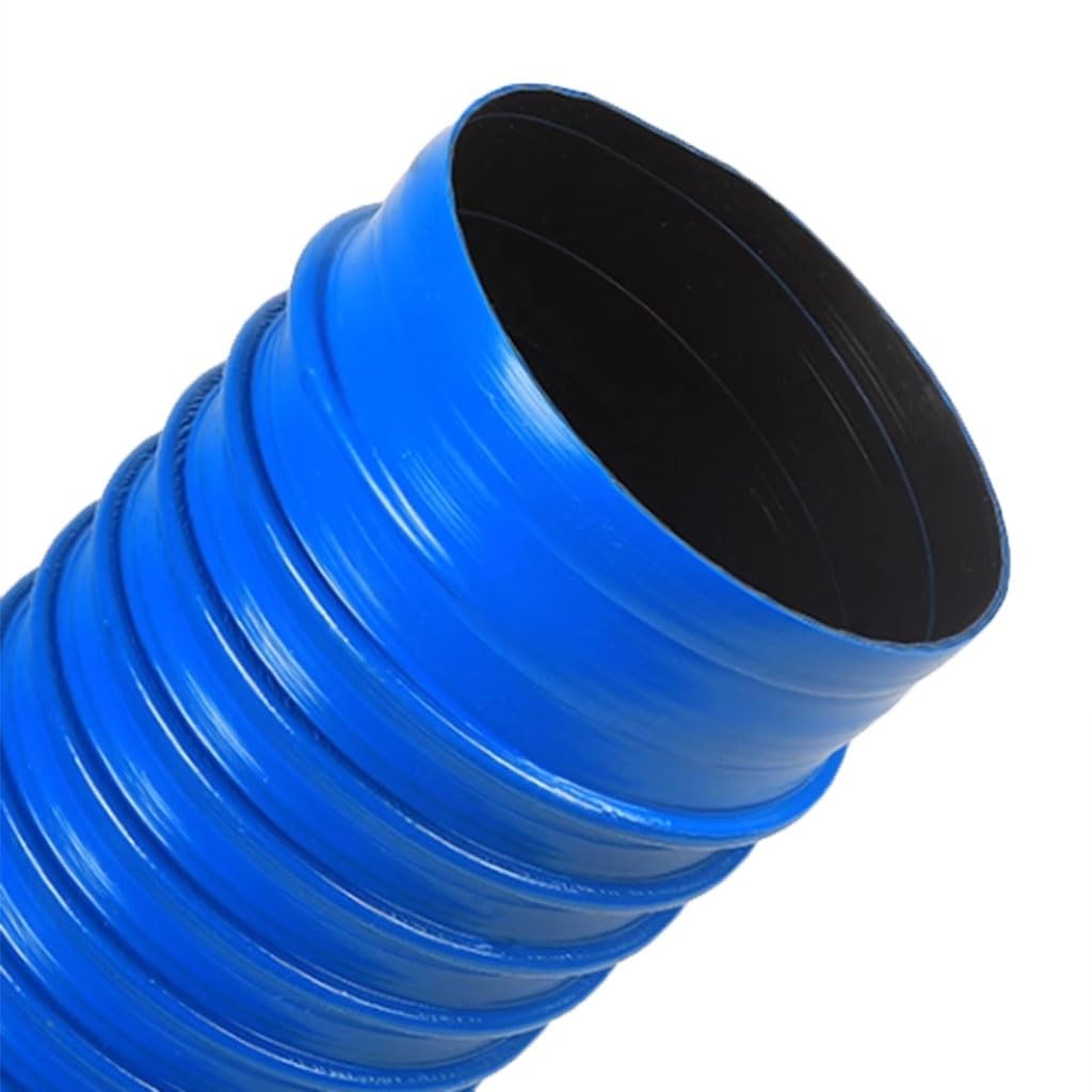 Tuyau anti-poussière PVC en spirale métallique 1m 32-55mm bleu atelier