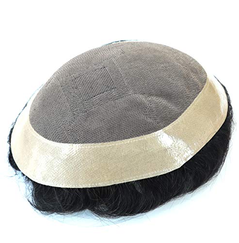 Toupee para peças de cabelo masculinas, sistema de substituição de cabelo humano, sistemas de cabelo