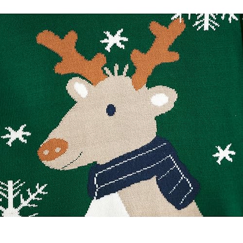 Image of Light Up Ugly Christmas Sweater Kids Girls Boys Snowman Reindeer Xmas Holiday LED Pullover Sweater 2-9 Yeas Old