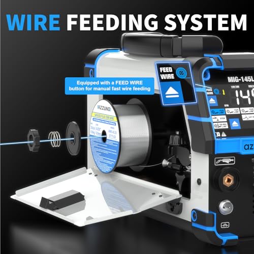 Image of AZZUNO 4 in 1 MIG Welder, 110 /220V 145A Gas /Flux MIG /Stick /Lift TIG