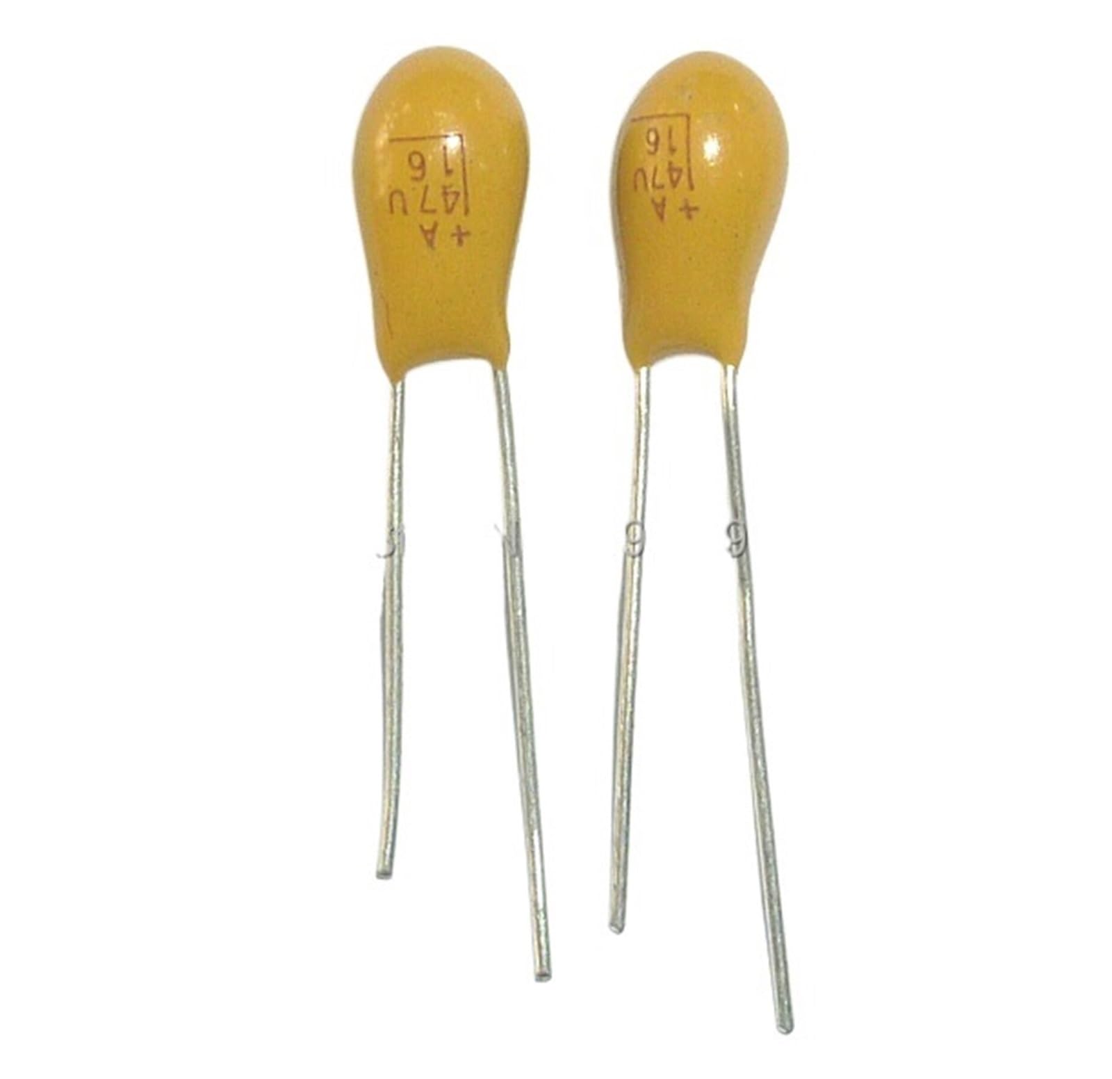 ICXLPMC 100pcs Tantalum capacitor 47uF 16V 16V47uF DIP Radial