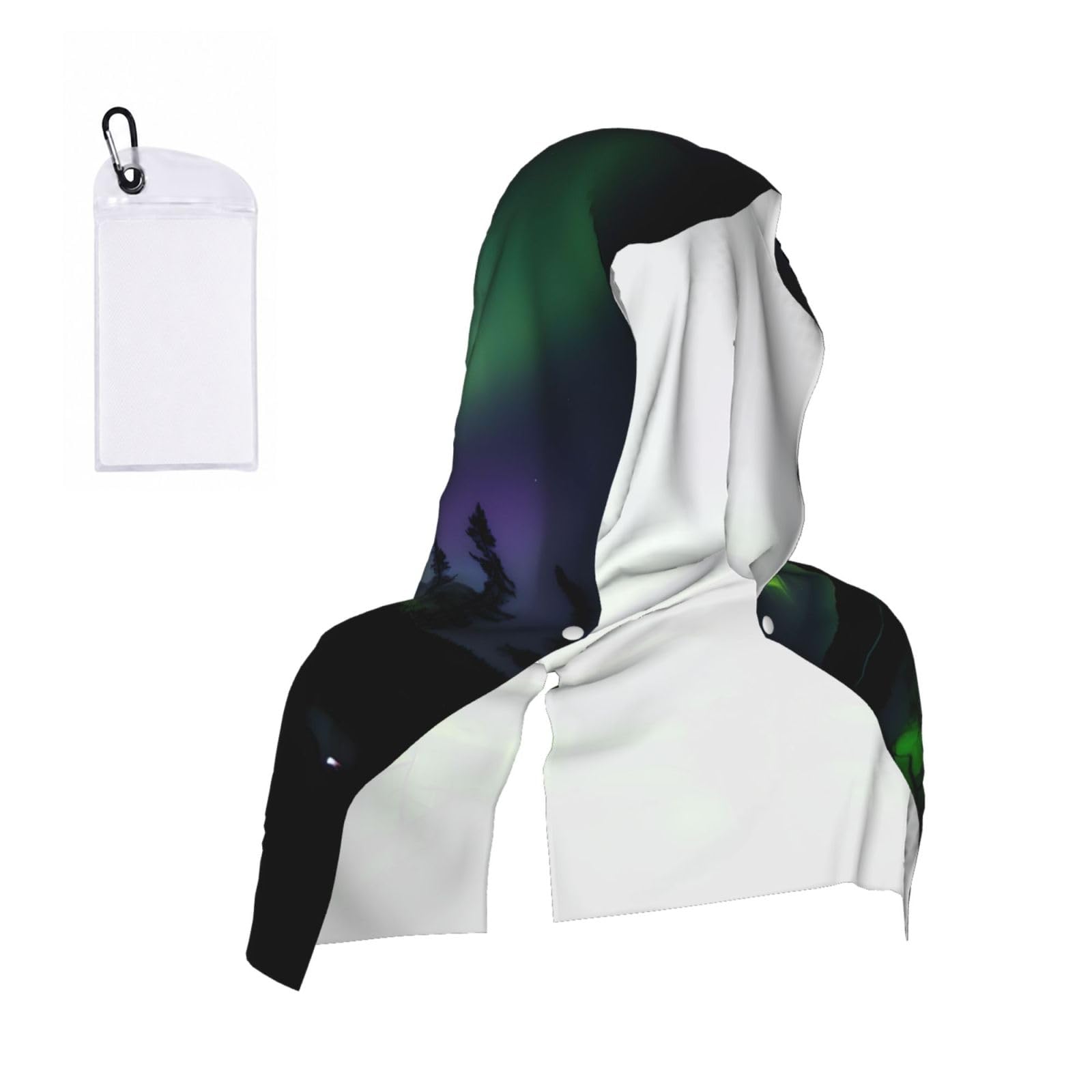 ZYJHYY Dark Northern Lights Print Unisex Swimming Towel Practical Camping Towel Skin-Friendly Cooling Towel For Workout Training