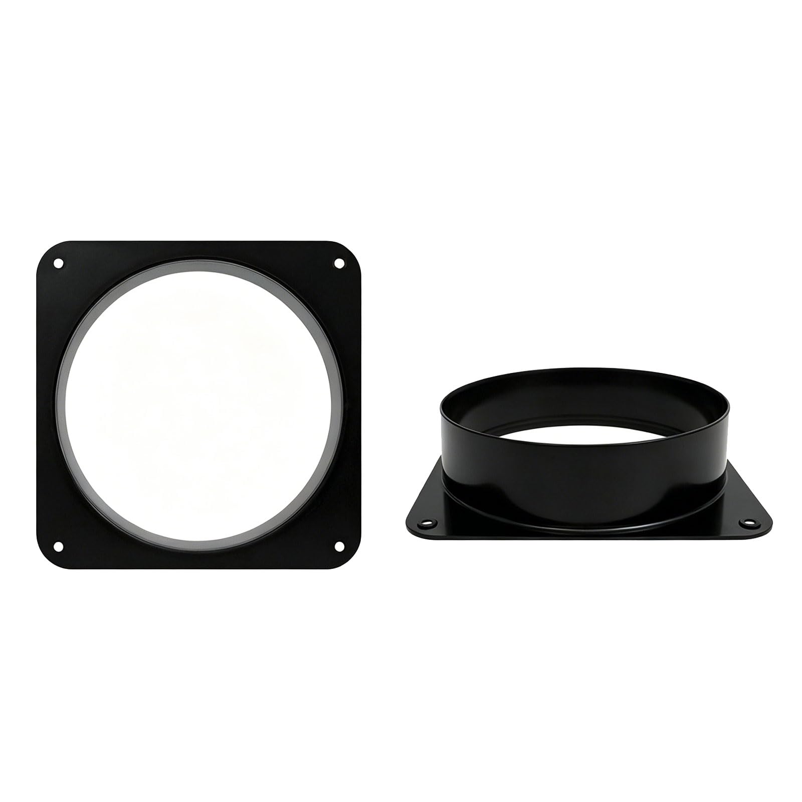 Air Duct Flange Fitting Dryer Vent Wall Plates Air Ventilation Flange for Ventilation Systems Straight Vent Duct Connectors Ducting Tool