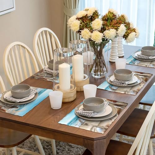 Napperons en lin lavables pour protéger la table des taches - 7