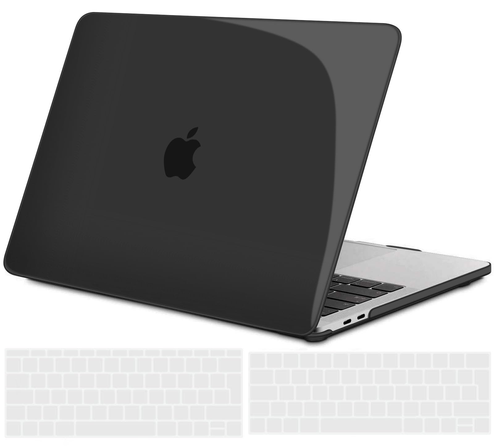 TECOOL Funda Compatible con MacBook Air 13,3 Pulgadas 2010-2017 (A1466 A1369), Carcasa de Plástico Ultrafina y Cubierta de Teclado en UE, Gris-Negro — view 11