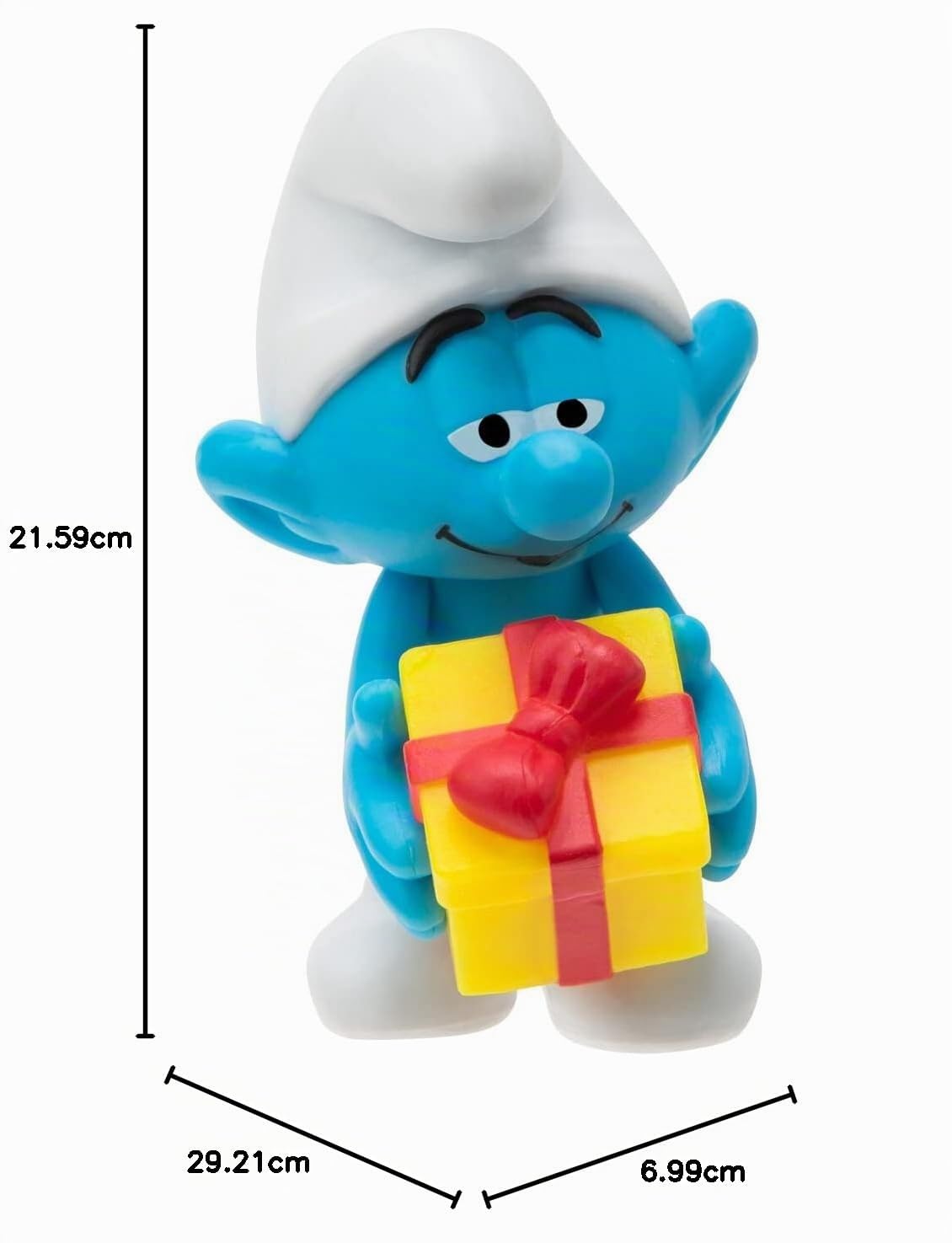 The Smurfs Paquete de 10 Figuras Clásicas del 40º Aniversario - Incluye Pitufina, Gruñón, Goloso, Papá Pitufo, Cerebrito, Forzudo, Vanidoso, Armonioso, Bromista, Chef de 5 cm - Detalles Auténticos