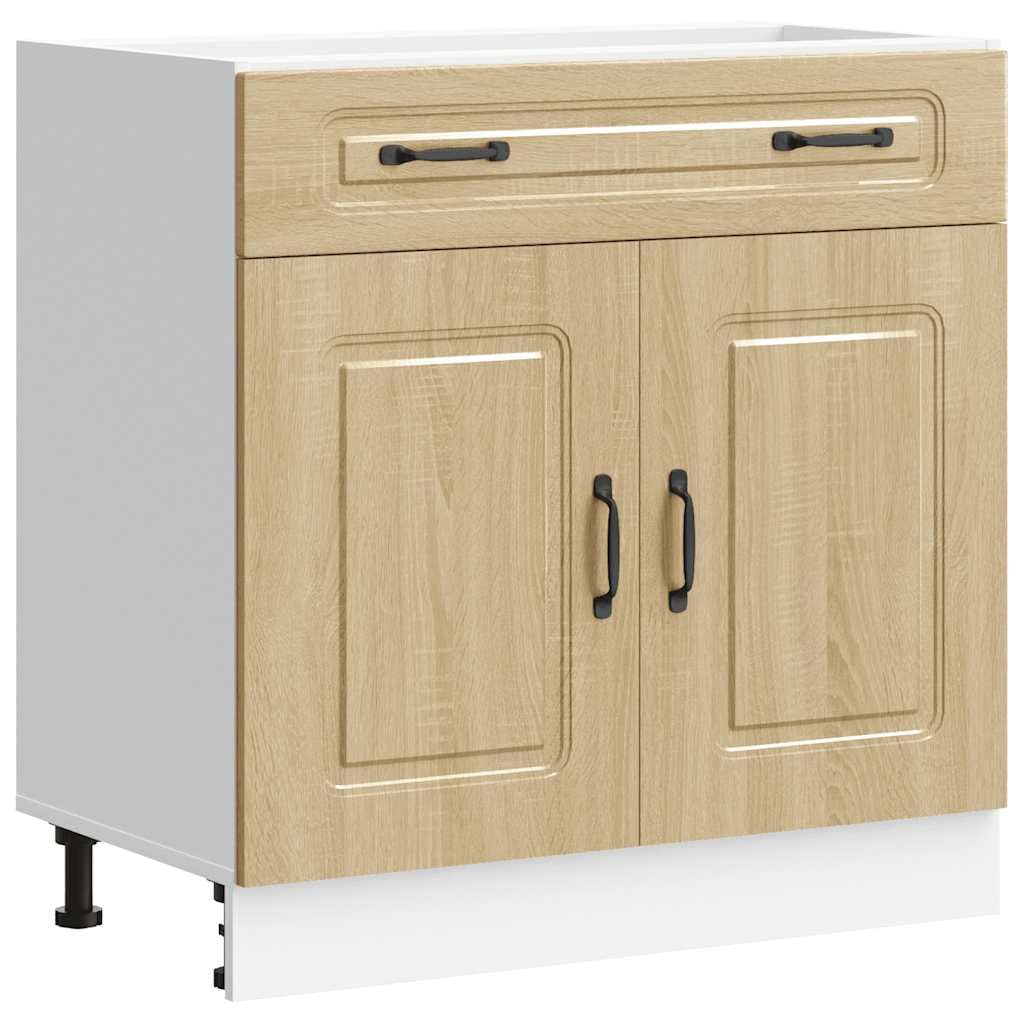 VIDAXL - Kalmar Kitchen Base Cabinet - 81.5 x 80 x 46 cm - Brown