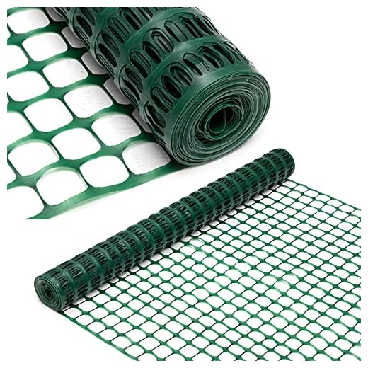 DOEWORKS Safety Fence, 4 x 100 FT Green Plastic Mesh Fence Roll Barrier Netting for Construction Fencing Animal Fencing Garden Fencing and Event Fencing