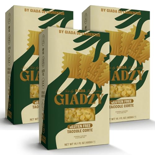 Giadzy by Giada De Laurentiis 3 Pack Gluten Free Taccole - Made in Italy, Artisanal, Clean Ingredients - Non GMO