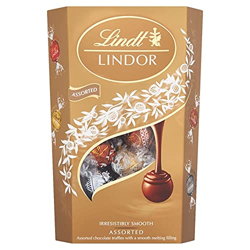 Bombom de Chocolate Suíço Lindt Lindor Sortido, 1 Caixa de 200g