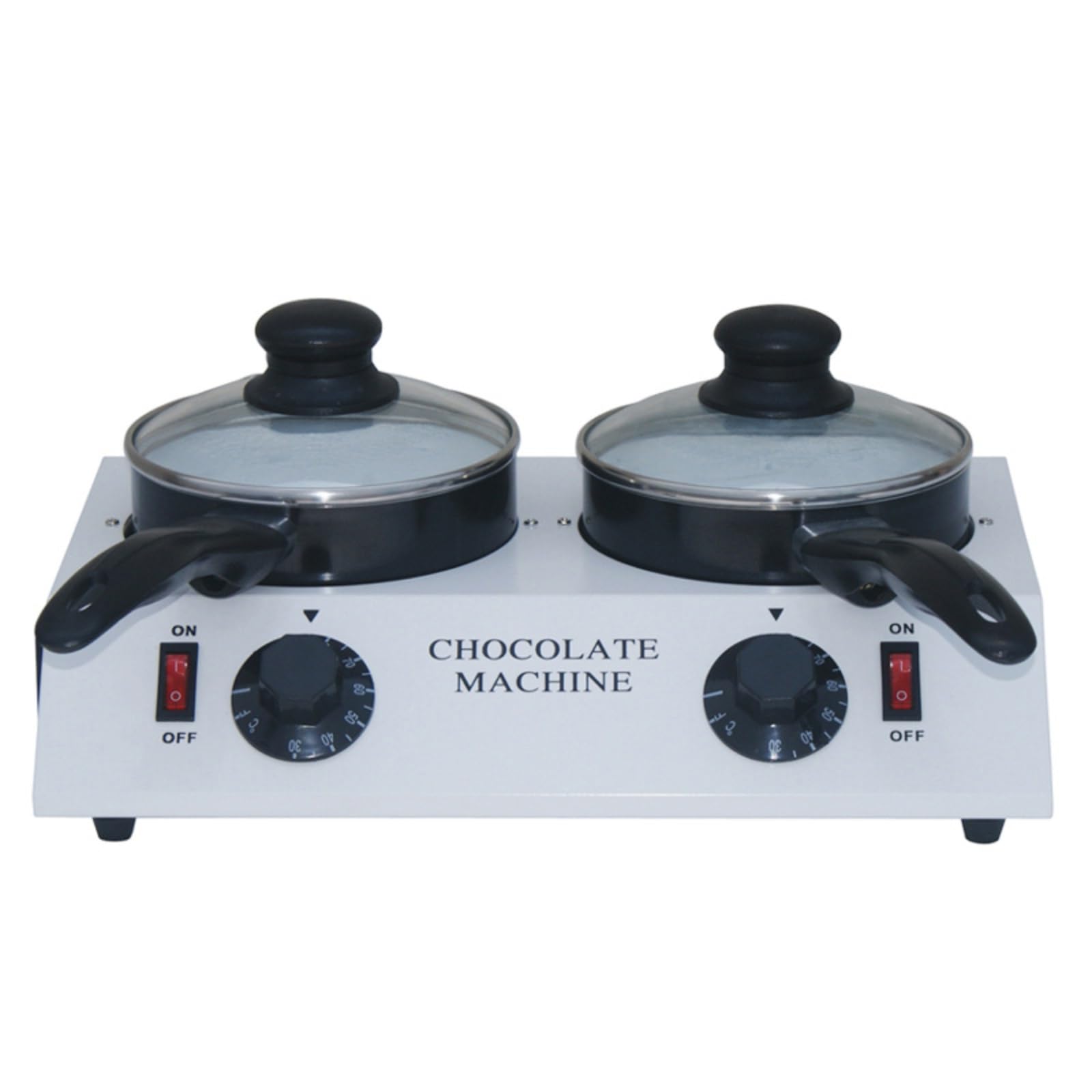 ASerZenith Chocolate Melting Machine – Electric Fondue Pot With Temperature Control For Melting Chocolate, Butter, And Cheese – 2 Cylinders,2 Cylinders
