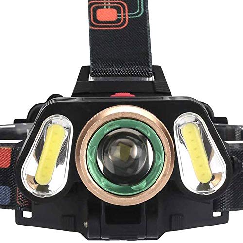 Phare LED zoomable multifonction avec lumière de camping rouge et verte - 5