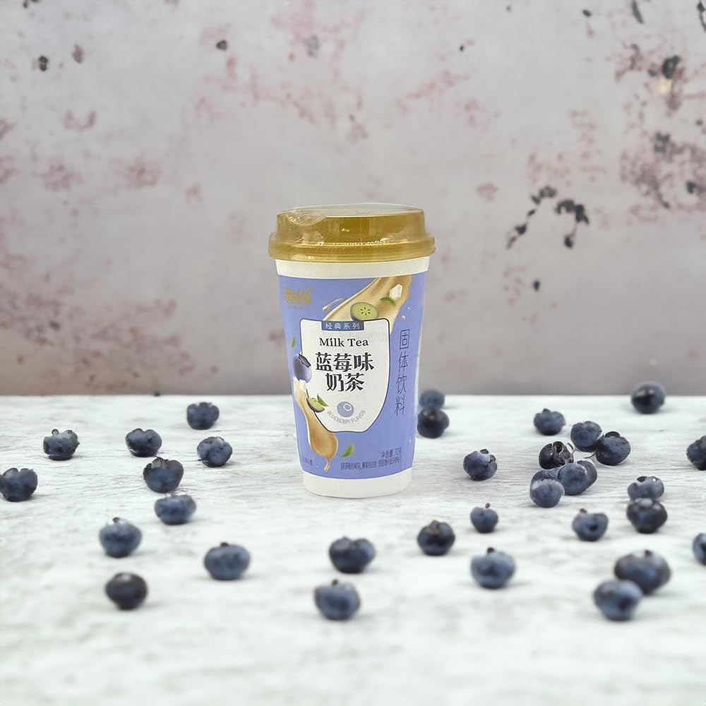 PLUS HOME Descubre el placer de nuestro delicioso Milk Tea instantáneo, una bebida cremosa y reconfortante perfecta para cualquier momento del día.MilkBlueberry(Pack6)