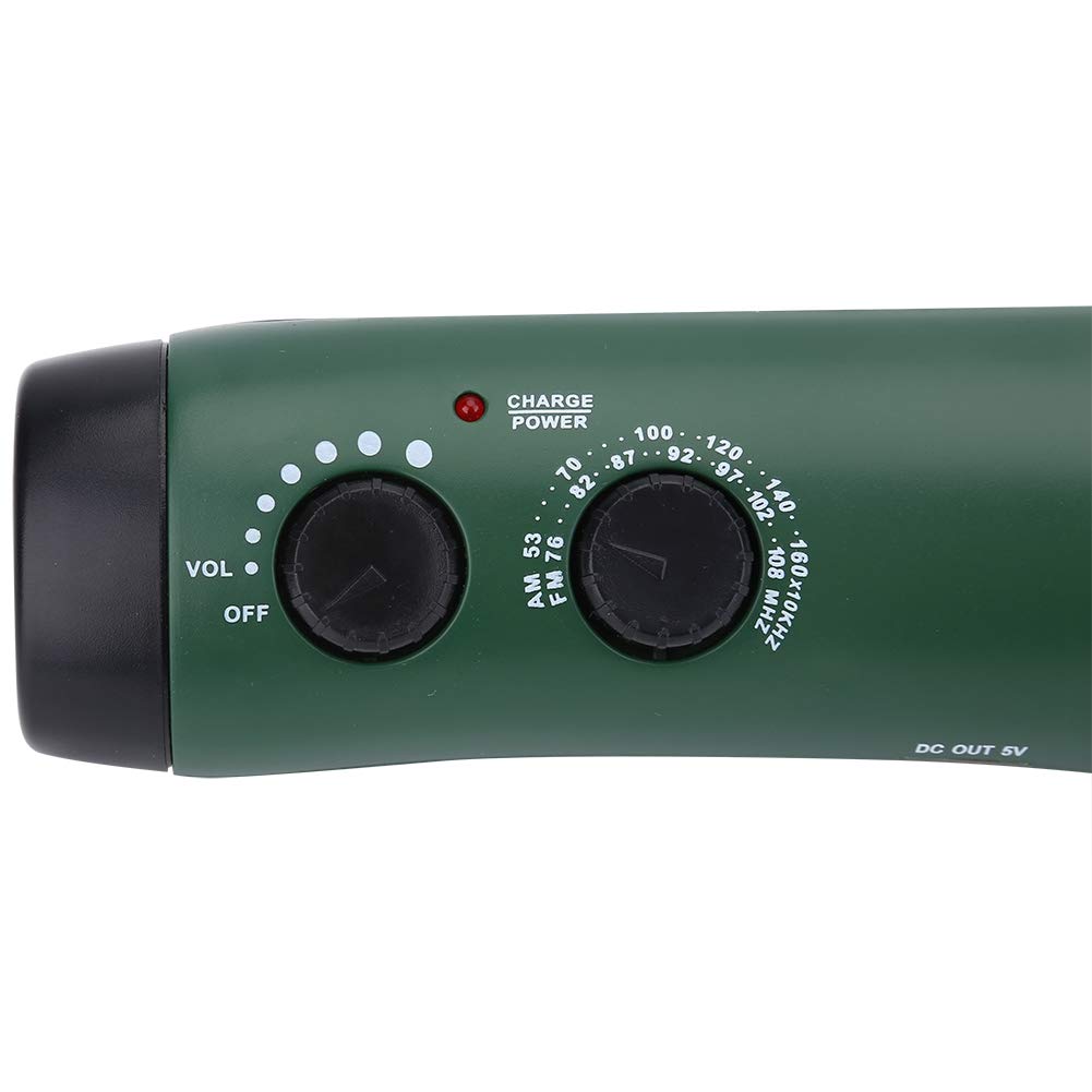 Tyenaza Radio di Emergenza a Manovella,Torcia Elettrica Manuale, Radio Am/Fm per Esterni, Campeggio