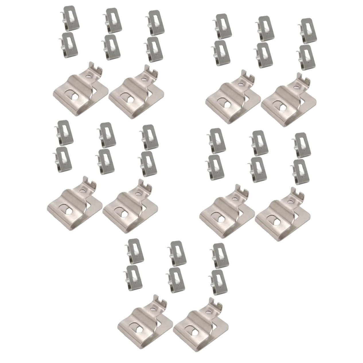Lurrose 5 Set Porta Trapano Per Cintura Portautensili Gancio Da Cintura Per Trapano Avvitatore Porta Cinture Cintura Di Lavoro Chiave Acciaio Inossidabile Silver 8 Pezzi*5