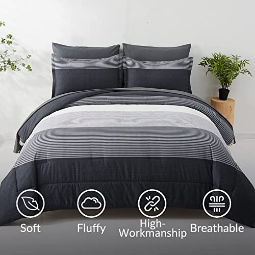 Anibedding Comforter Sets juego de edredón moderno y ropa de cama transpirable para dormitorio 4