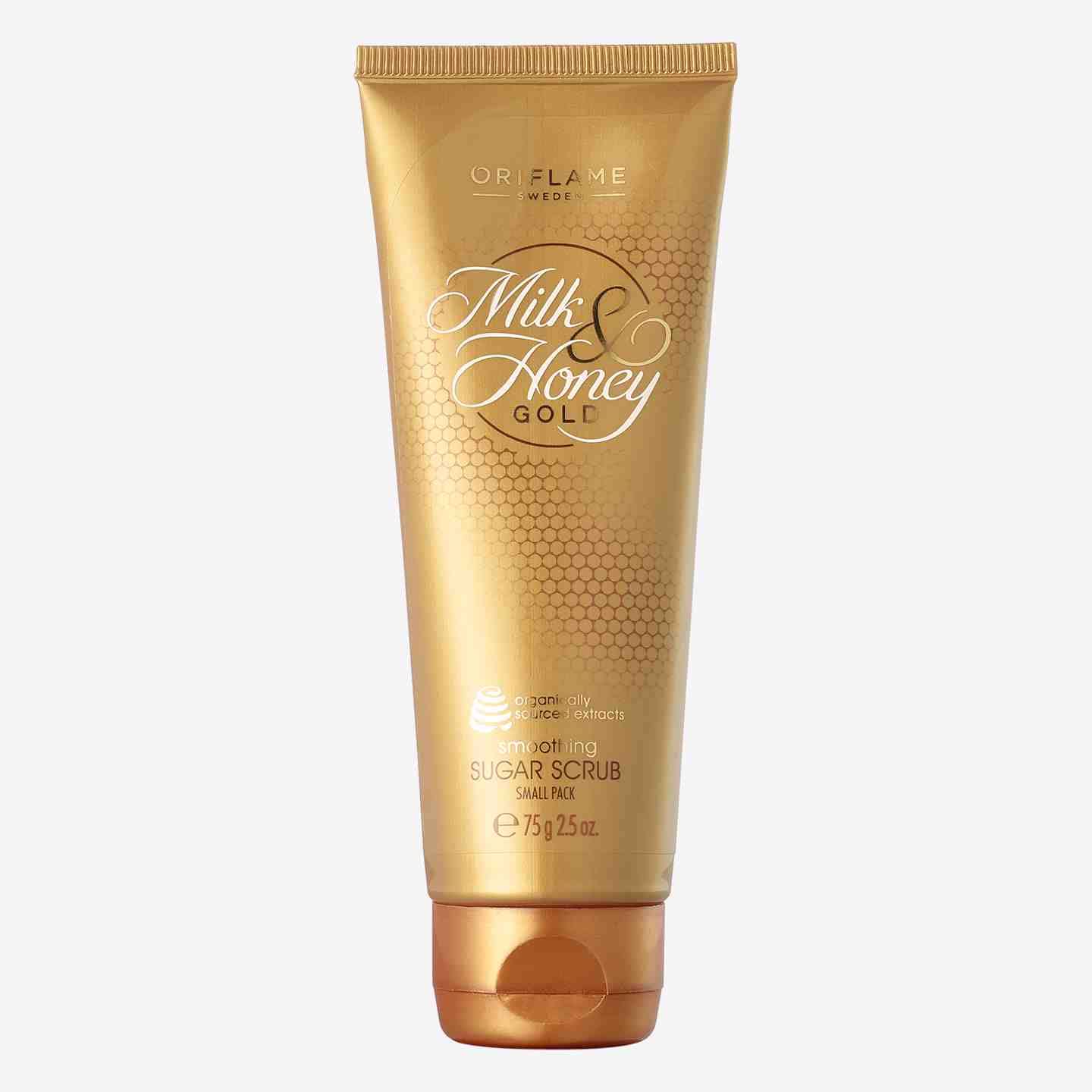 Oriflame milk & honey gold sugar scrub small pack - 75 grams
