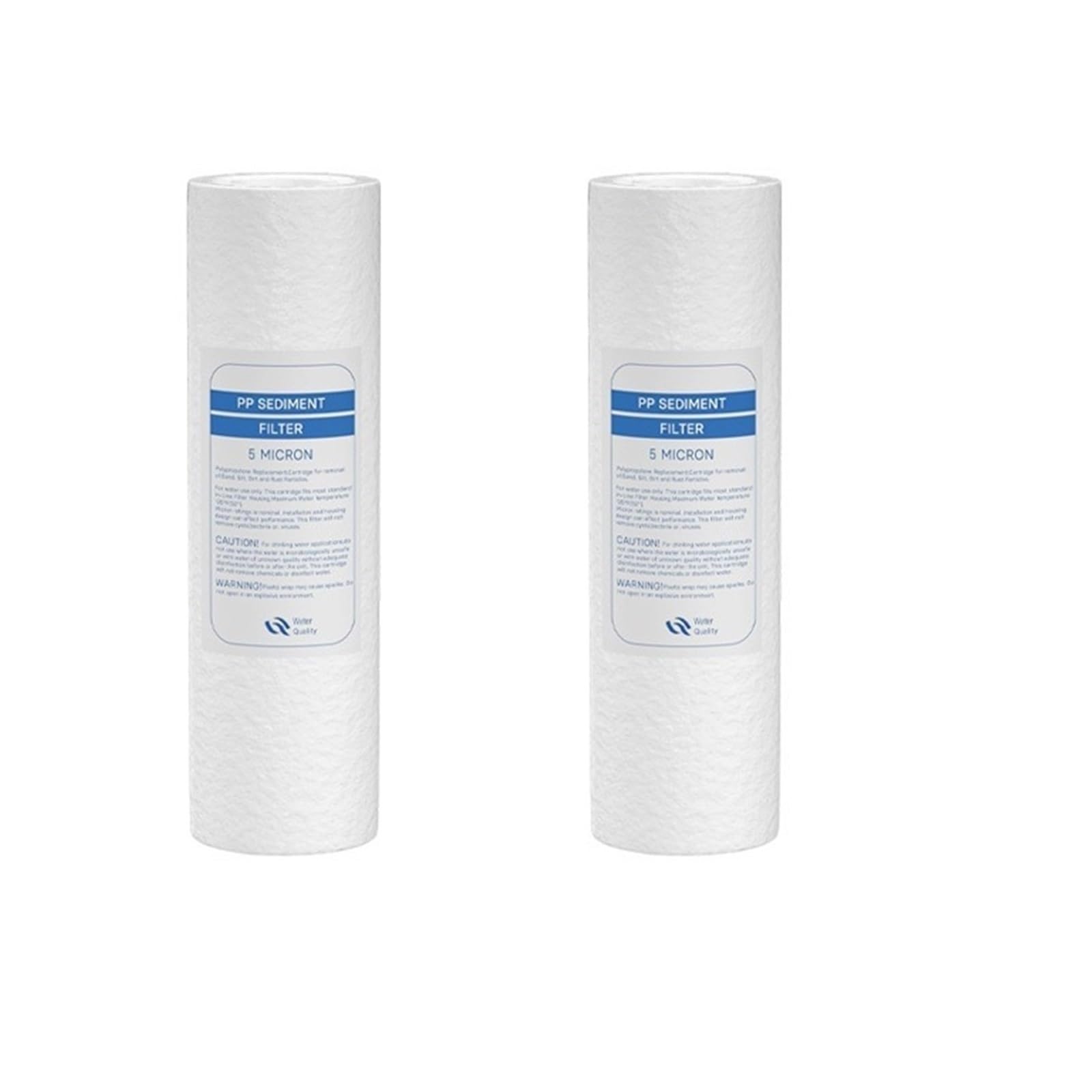 JJKKOZVQF 10 Inch 5 Micron PP Sediment Water Filter Cartridge RO System Replacement Pre Filter(6cs)