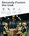 WENHUALI 5/16 Inch x 10 Ft Lifting Chains with Adjuster Hooks, Chain Slings for Dual Leg Chain Maximum Load 7000lbs, Heavy Duty Industrial Grab Chain Hook for Cranes, Truck Towing