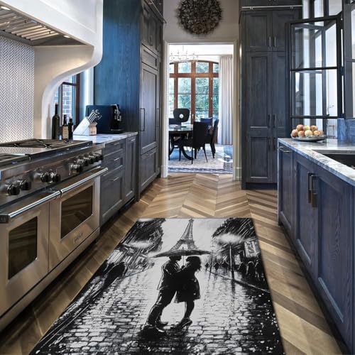 Tapis Tour Eiffel antidérapant et lavable : fini les glissades