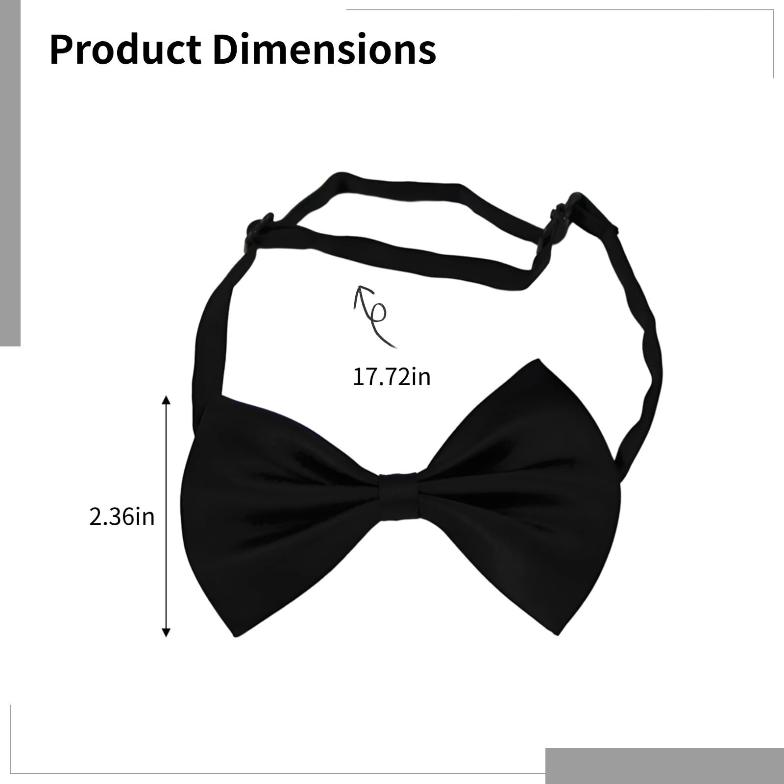 40 pajaritas preatadas de satén negro para hombre, ajustables, ideales para bodas y eventos grupales