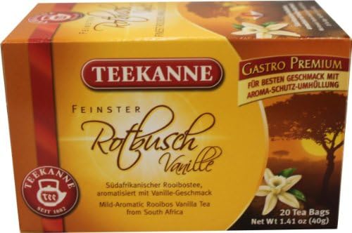 Chá Vermelho De Rooibos Com Baunilha Teekanne 35g