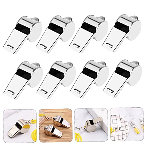 Silbatos portátiles de acero inoxidable 12 pcs miniatura 6