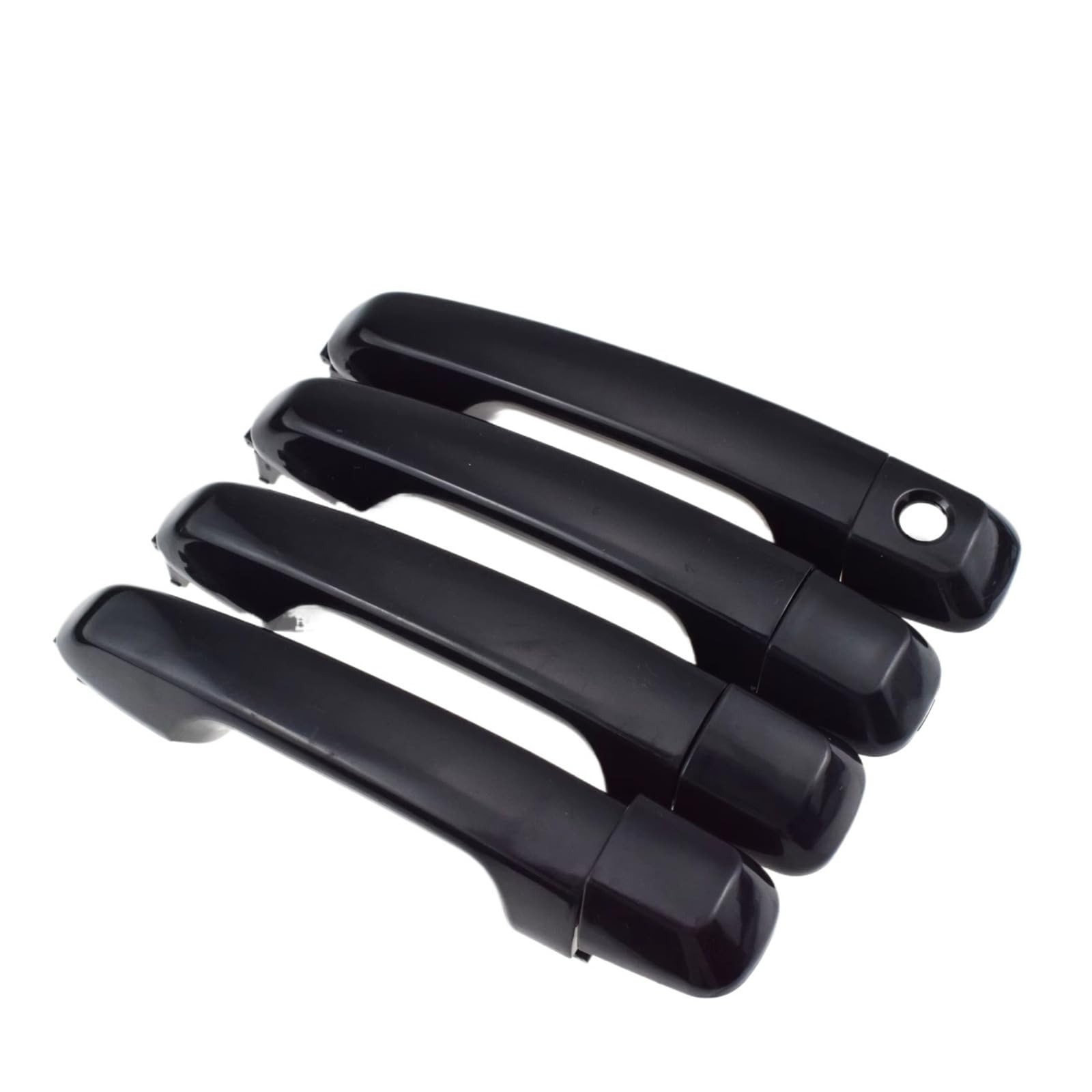 Qjahxkf 4 Sides Kit Replacement Exterior Door Handles Black Outside Door Handle For Toyota For 4Runner For Prado For Land For Cruiser 2010-2020 For Lexus For Gx460 Outer Handle(4 Sides Kit)