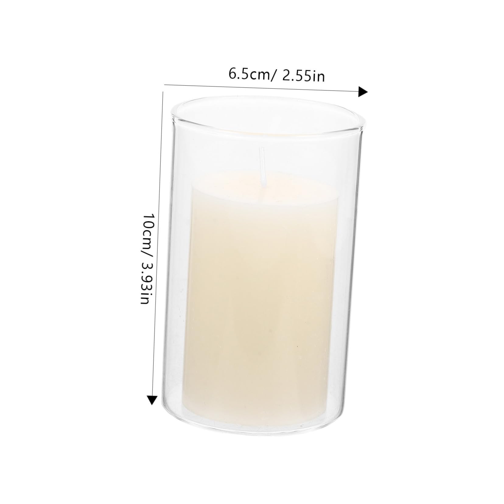 OUNONA Bottled Candle Glass Container Decorative Votive Candles for Wedding Banquet Party Home Decor Portable for Festive Ambiance Themed Parties