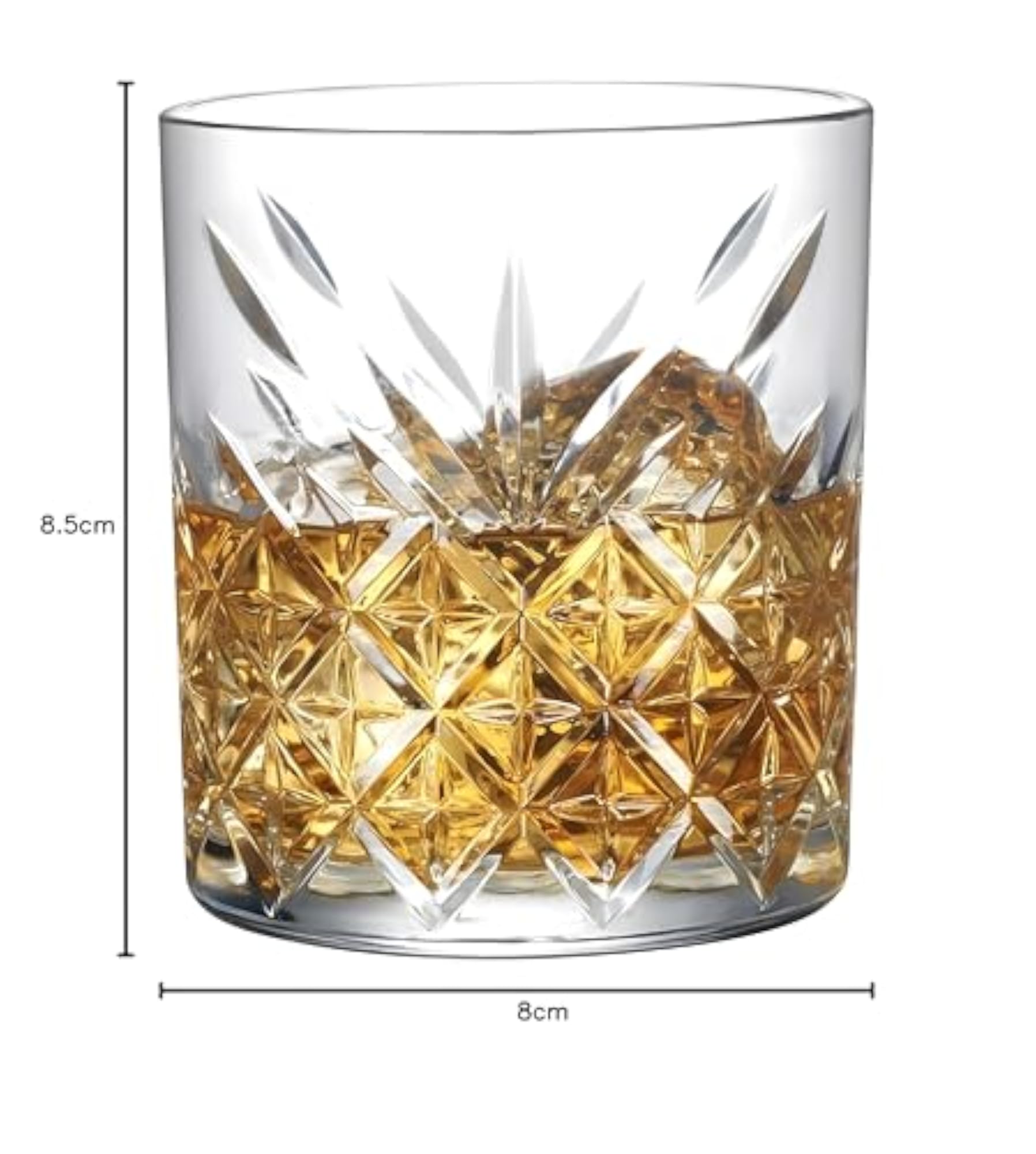 Timeless Whiskey Glasses Set of 2, 310ml