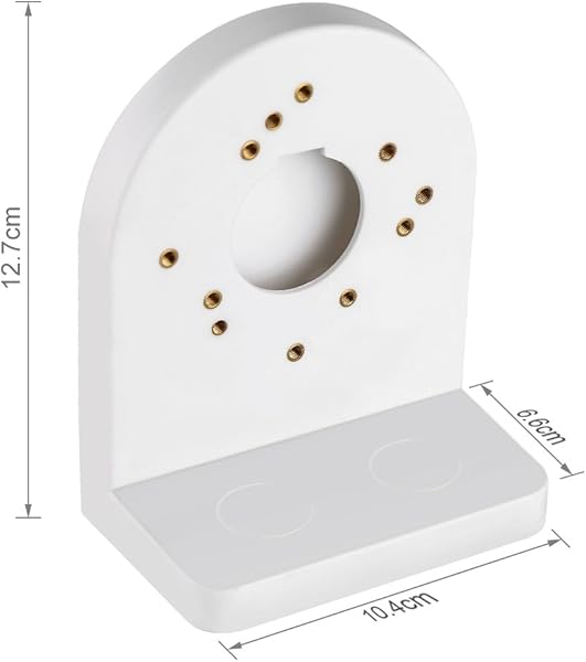 Staffa di montaggio a parete per fotocamera a cupola plastica ABS compatibile con Hikvision e fotocamera Dahua