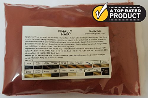 Finally Hair Building Fiber Refill 100 Grams Red Hair Loss Concealer By Finally Hair (Red) #TOP1