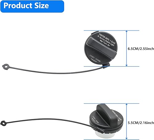 Miniatura 4 de Tapa de gasolina 17251-3JA0A para Nissan Frontier 2012-2020, sedán Versa 2012-2020, Versa Note 2014-2019, Pathfinder 2013-2019, Altima 2013-2018,