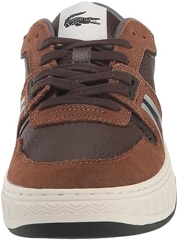 Lacoste Men's L001 223 2 SMA Sneaker, DK BRW/BLK, 10 | Image 1