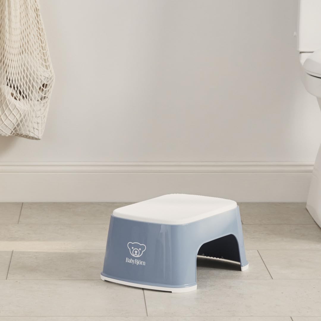 Bundle of BabyBjörn Vasino Intelligente, Blu oltremare/Bianco + Gabello per Bambini, Blu oltremare/Bianco