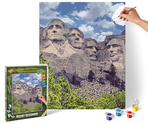 Schipper Mont Rushmore Peinture par Numéro : Un Tableau Acrylique Haut de Gamme à Peindre soi-même