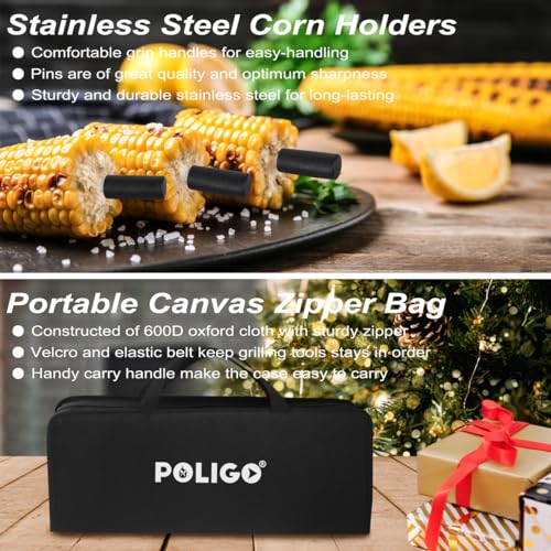Set de Accesorios para Parrilla POLIGO 26 Piezas Acero Inox miniatura 5